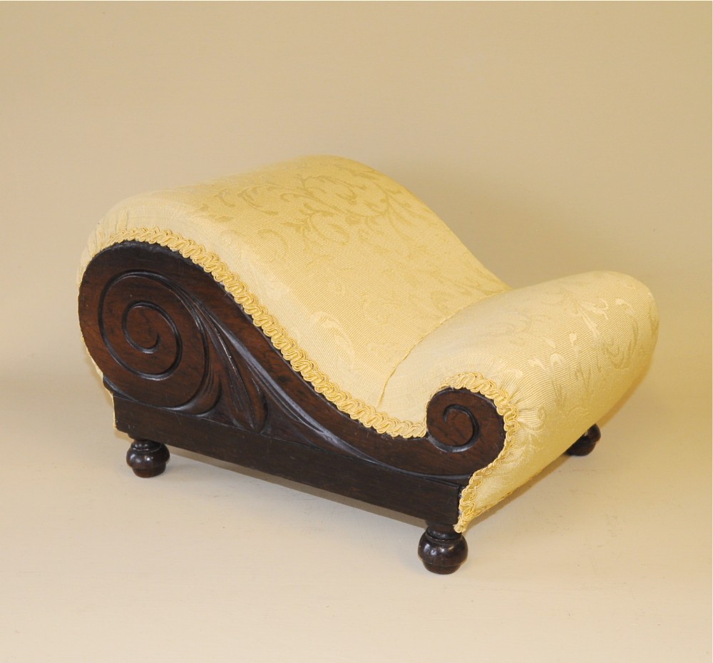 Antique Rosewood Foot Stool