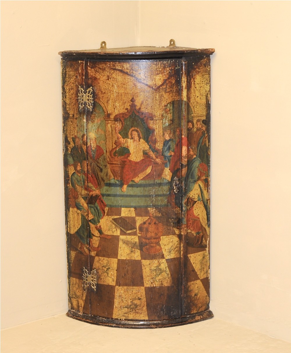 Bow Fronted Corner Cupboard