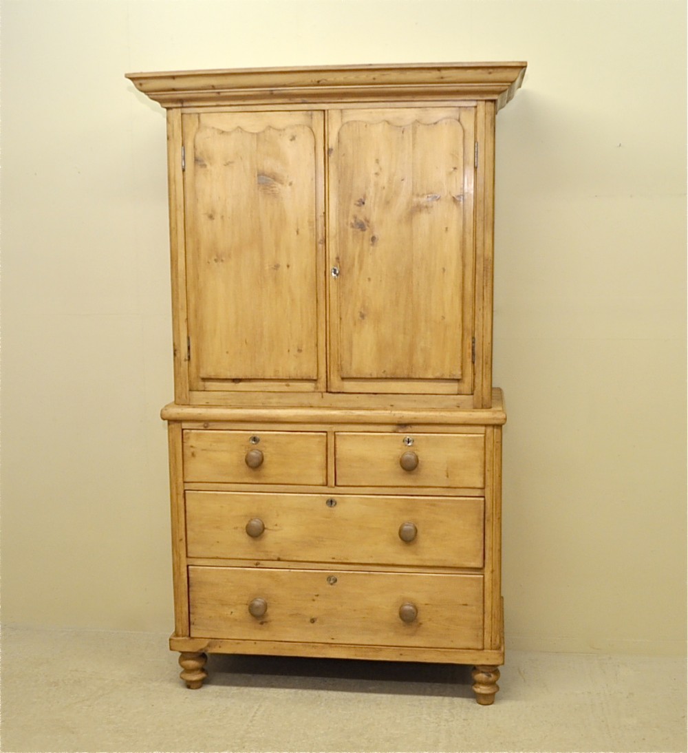 Antique Pine Housekeeper's Cupboard