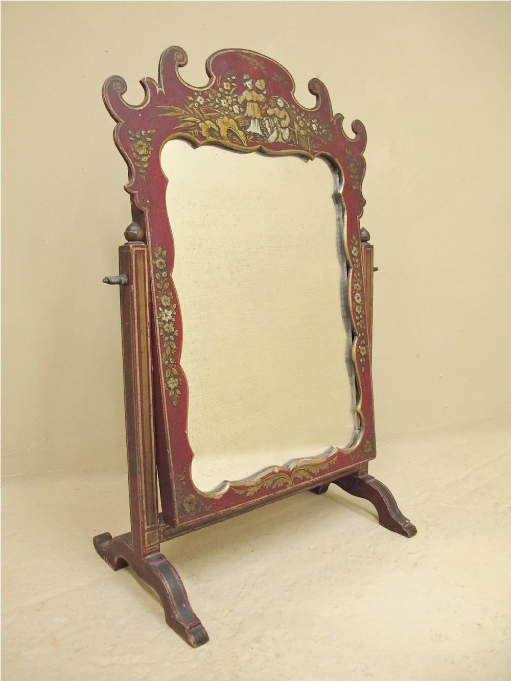 Antique Japanned Mirror