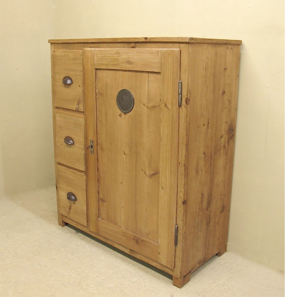 Antique Pine Kitchen Cupboard