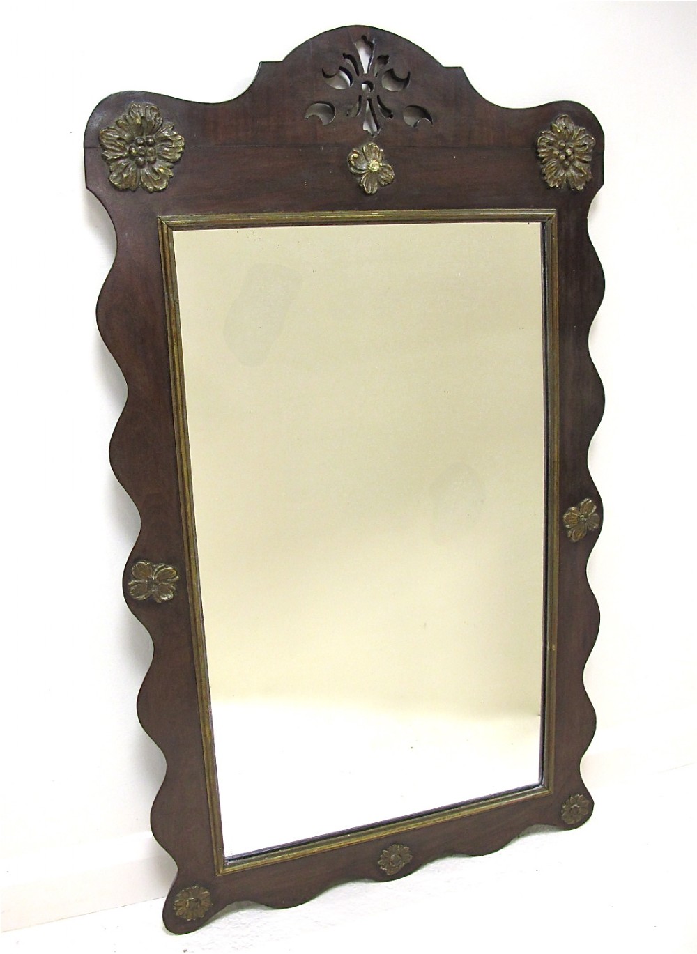 Mahogany and Gilt Wall Mirror