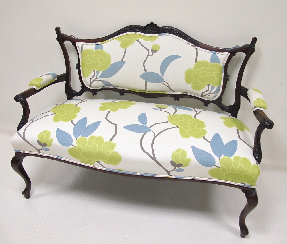 Mahogany Salon Sofa