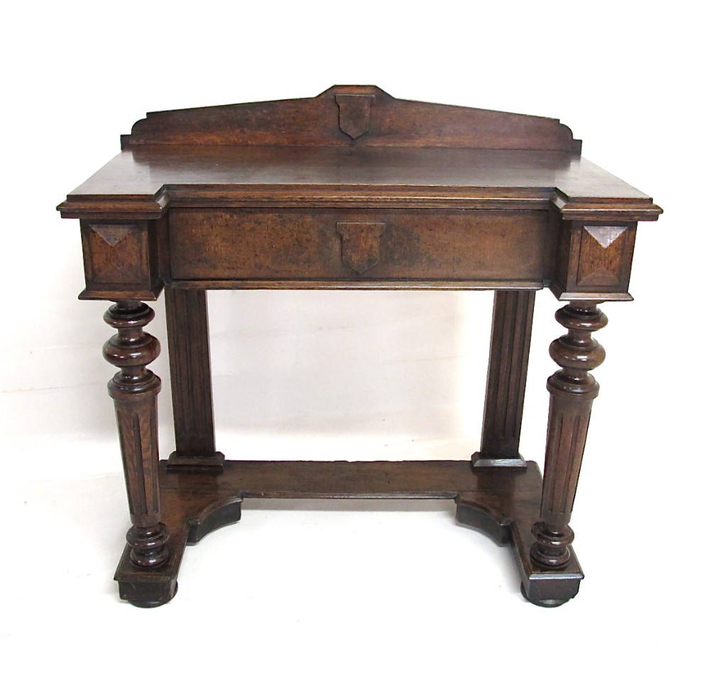Oak Console Table