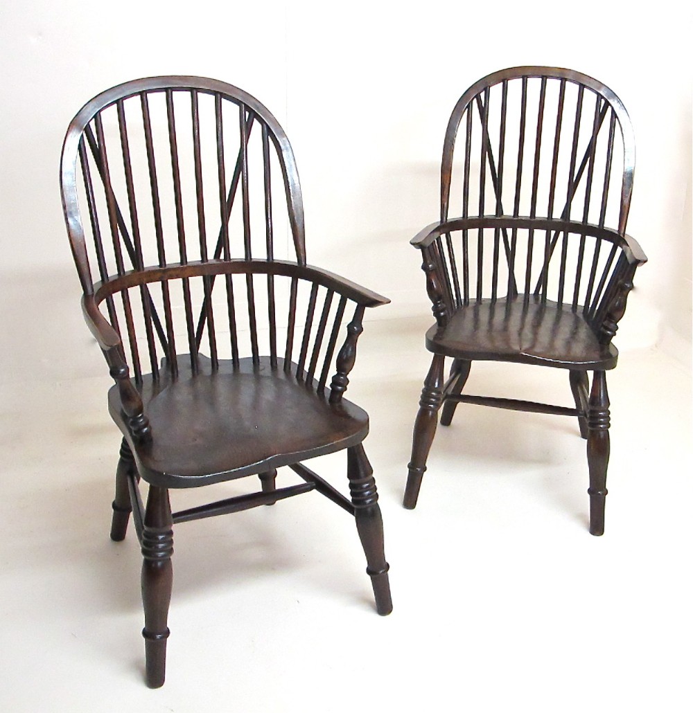 Pr Large Country Armchairs