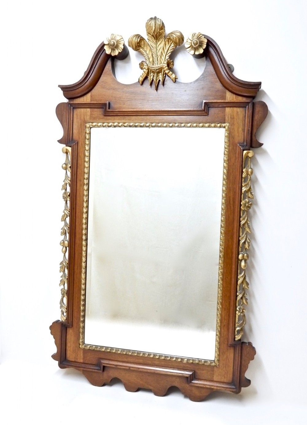 Mahogany and Gilt Wall Mirror