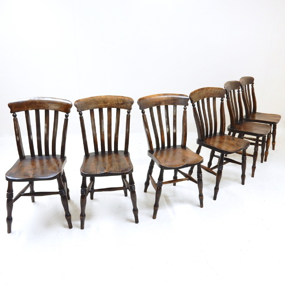 Set 6 Windsor Kitchen Chairs