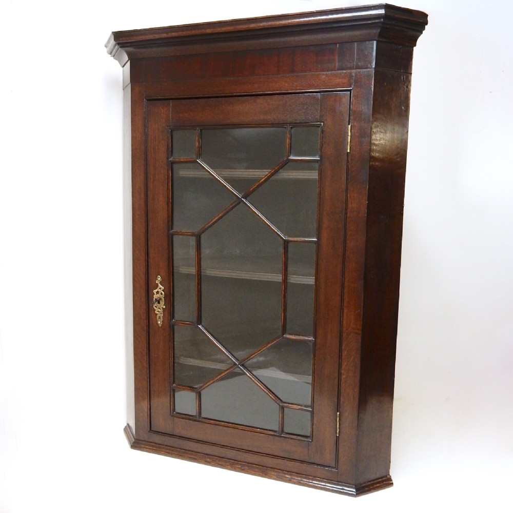 oak Corner Cupboard