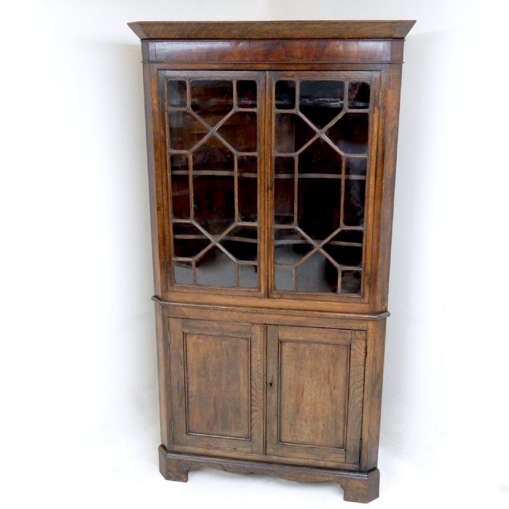 Oak Corner Cupboard