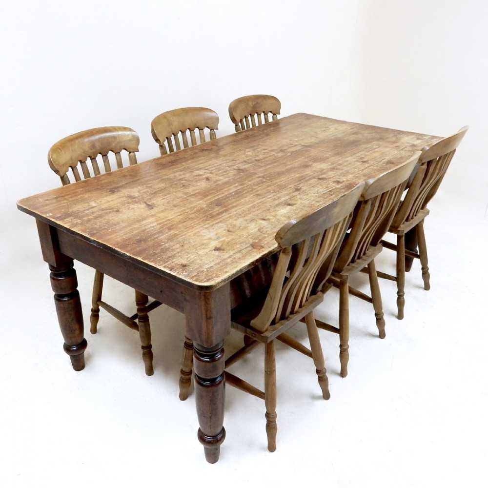 Pine Farmhouse Kitchen Table