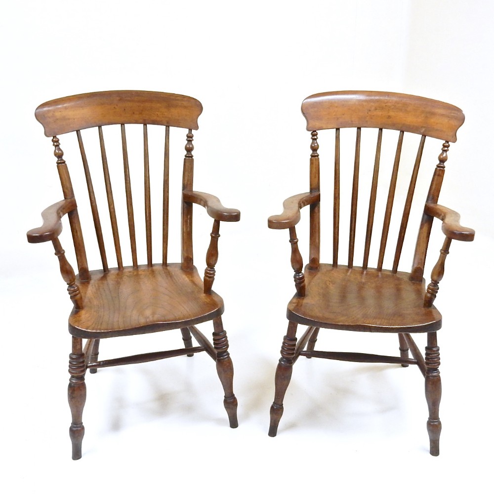 Pair of Windsor Armchairs