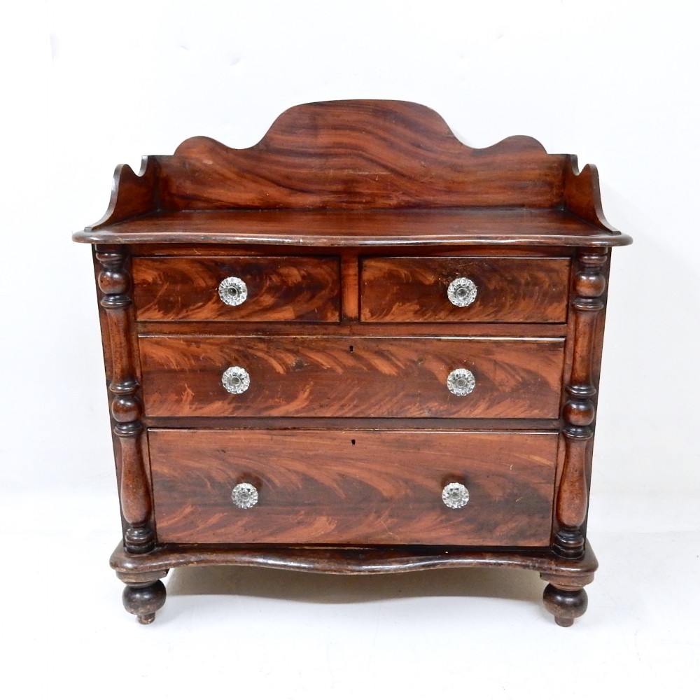 Faux Mahogany Chest of Drawers
