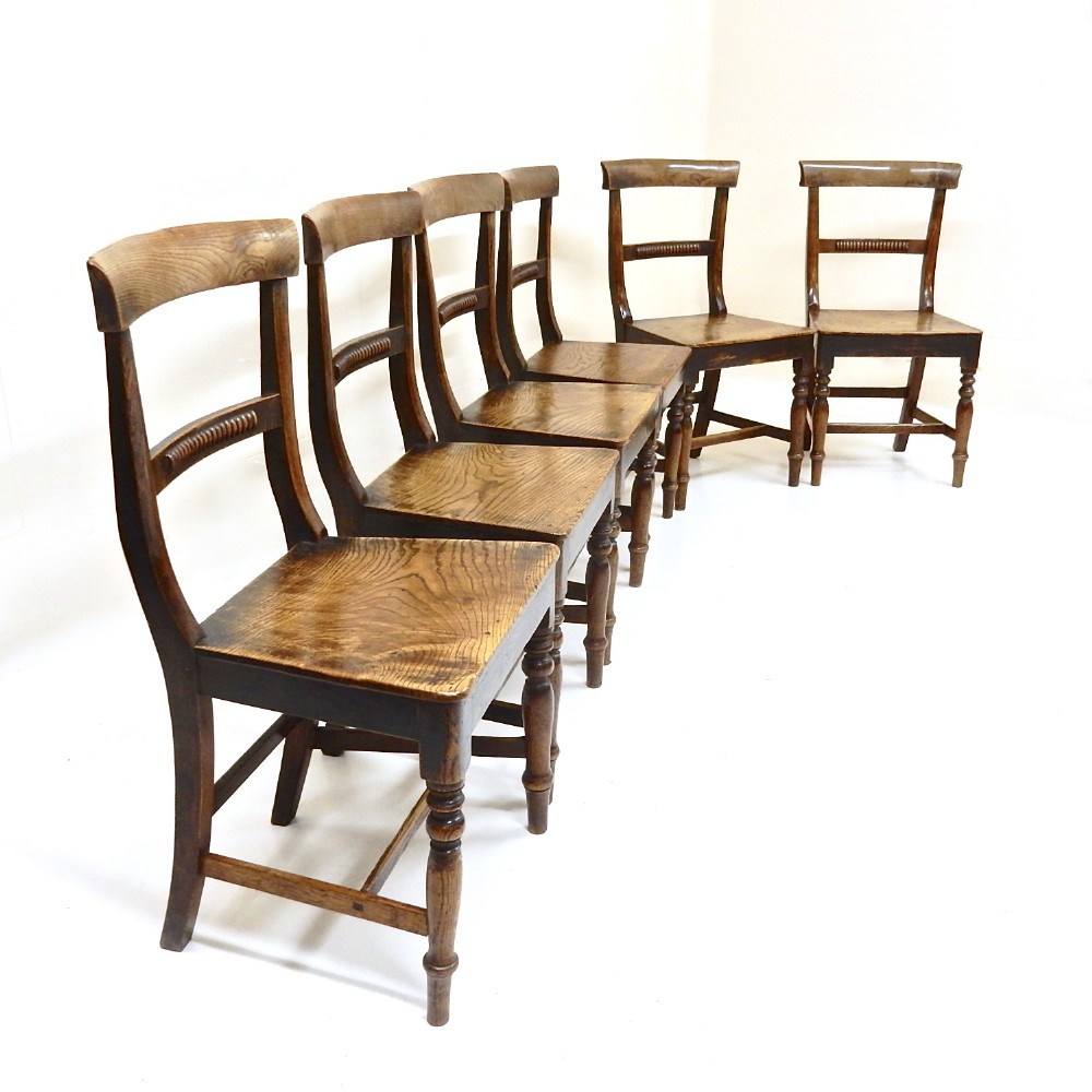 Set 6 Country Dining Chairs