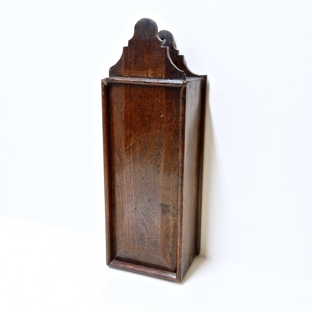 C18th Oak Candle Box