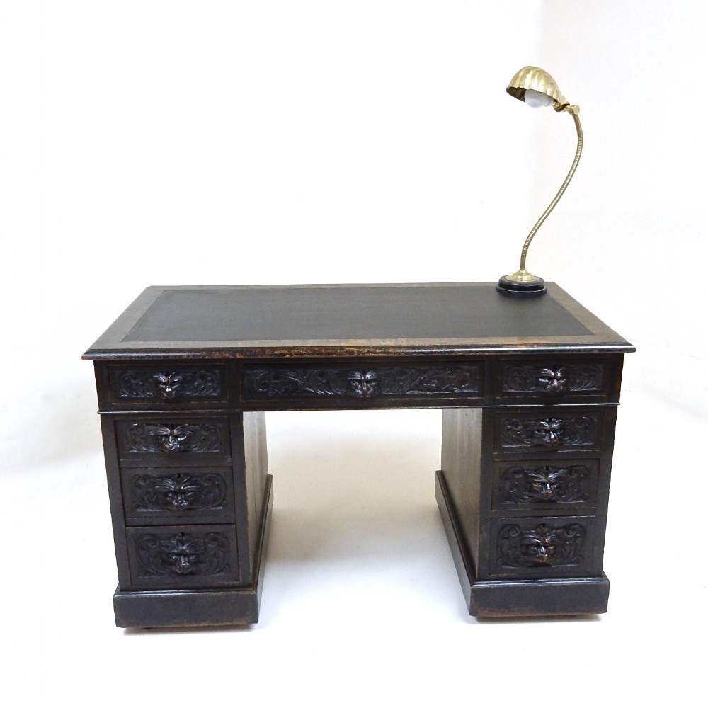 Oak Pedestal Desk