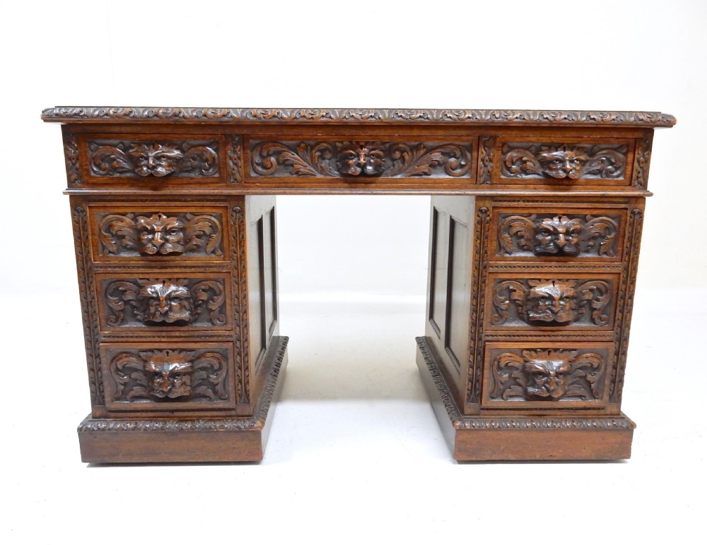 Small Oak Desk View V