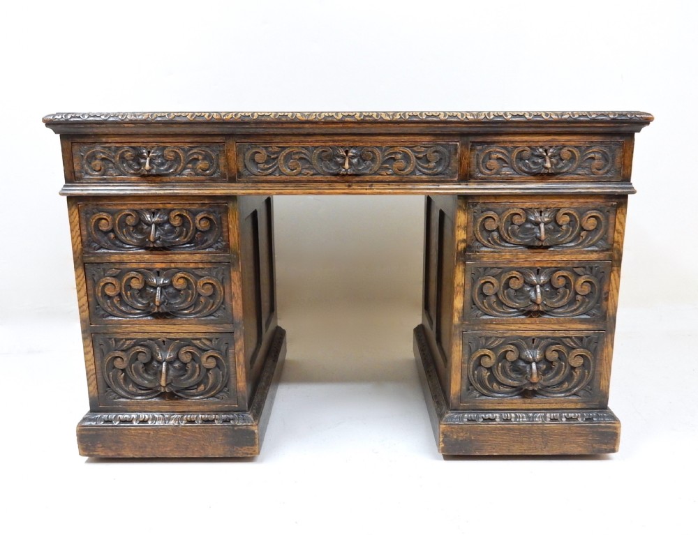 Small Oak Desk View III