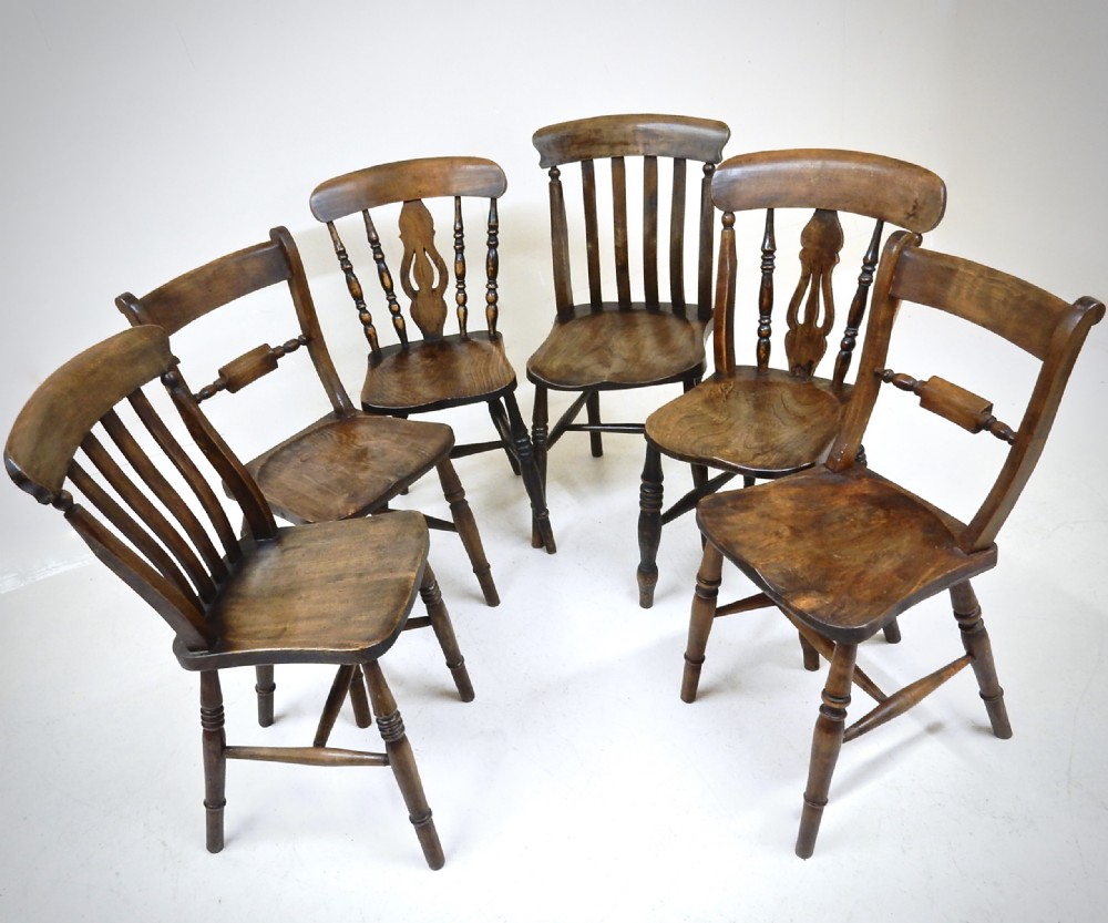 6x Windsor Kitchen Chairs