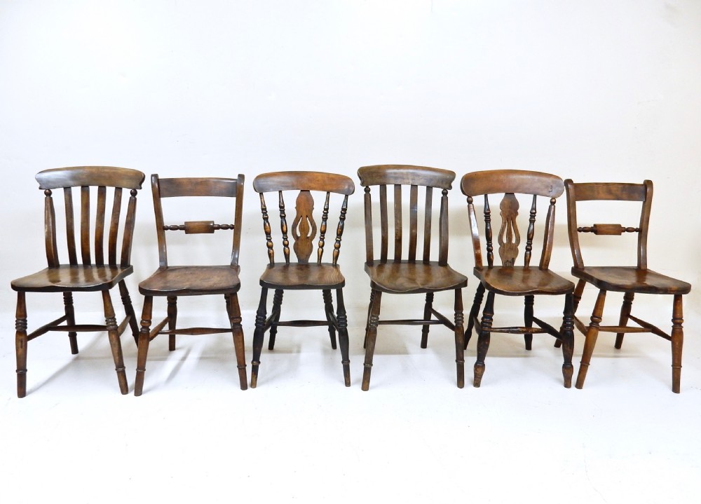 6x Windsor Kitchen Chairs View III