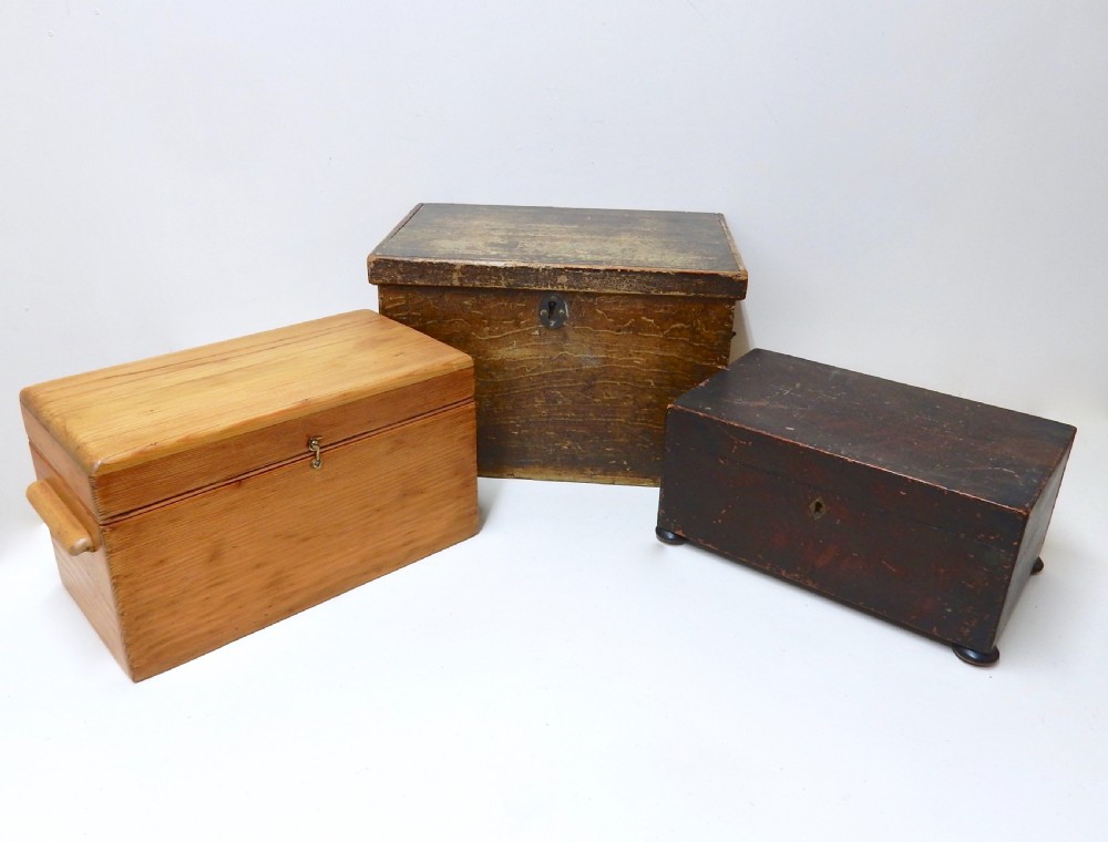 3x Pine Boxes View II