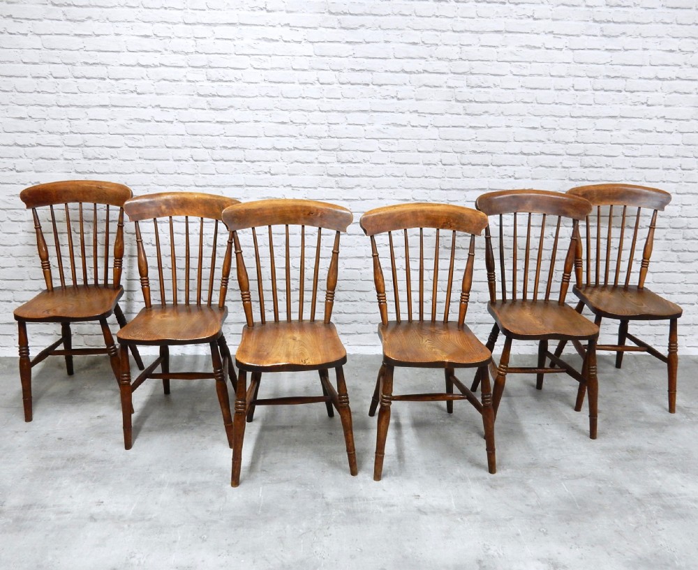 Set 6 Windsor Kitchen Chairs View III