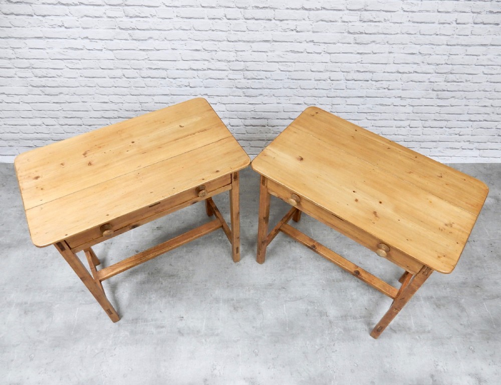 2x Pine Side Tables View IV