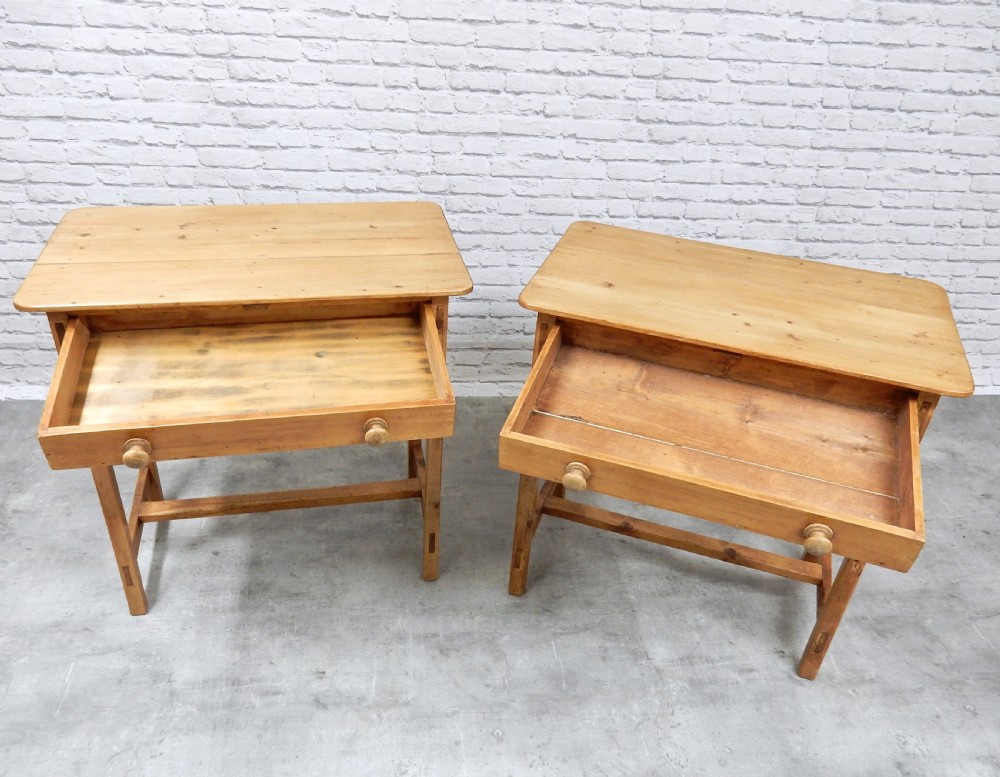 2x Pine Side Tables View V