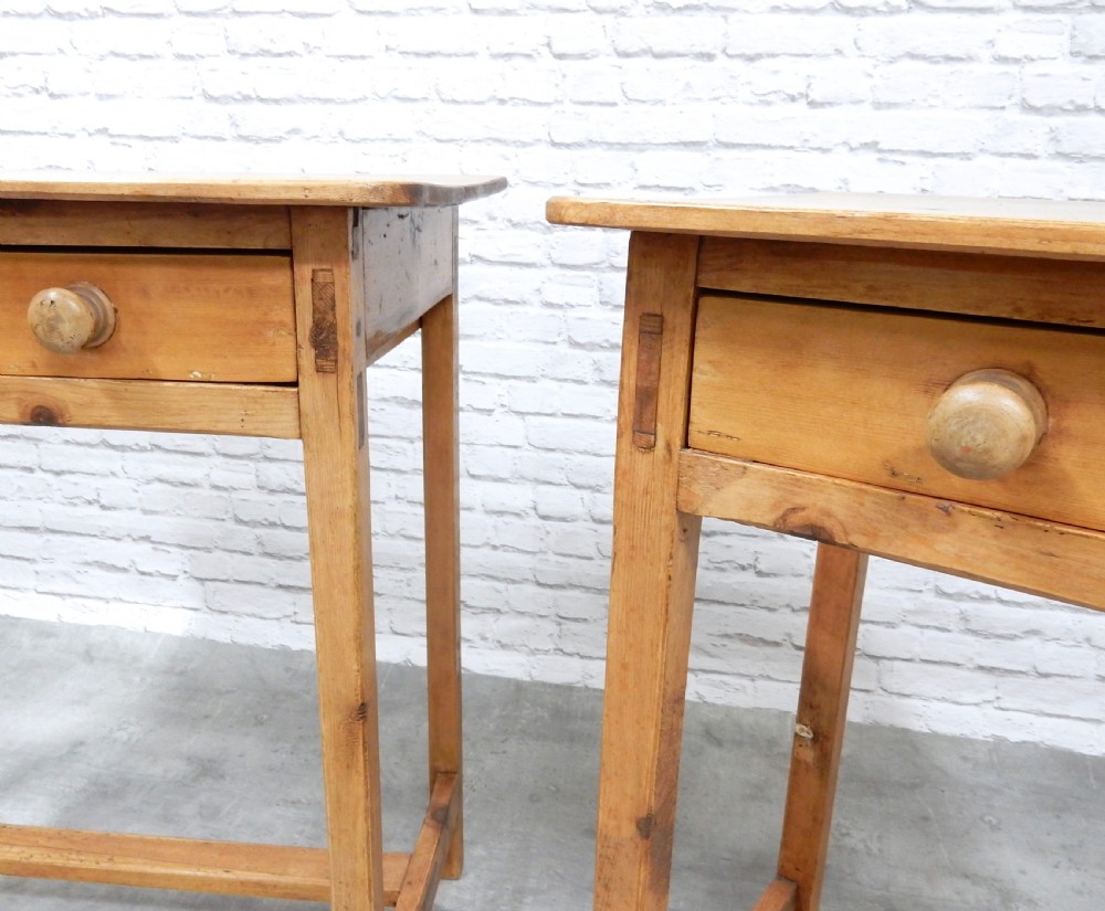 2x Pine Side Tables View VI