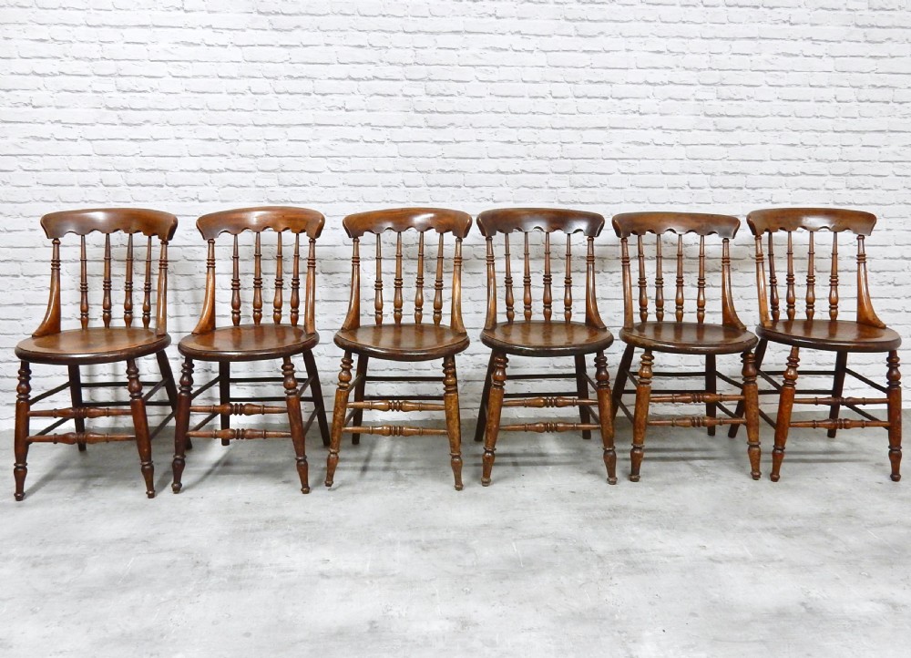Set 6 Country Kitchen Chairs View III