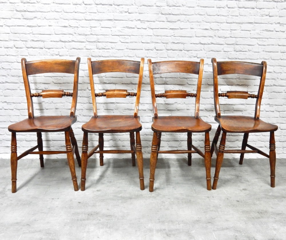 Set 4 Windsor Kitchen Chairs View III