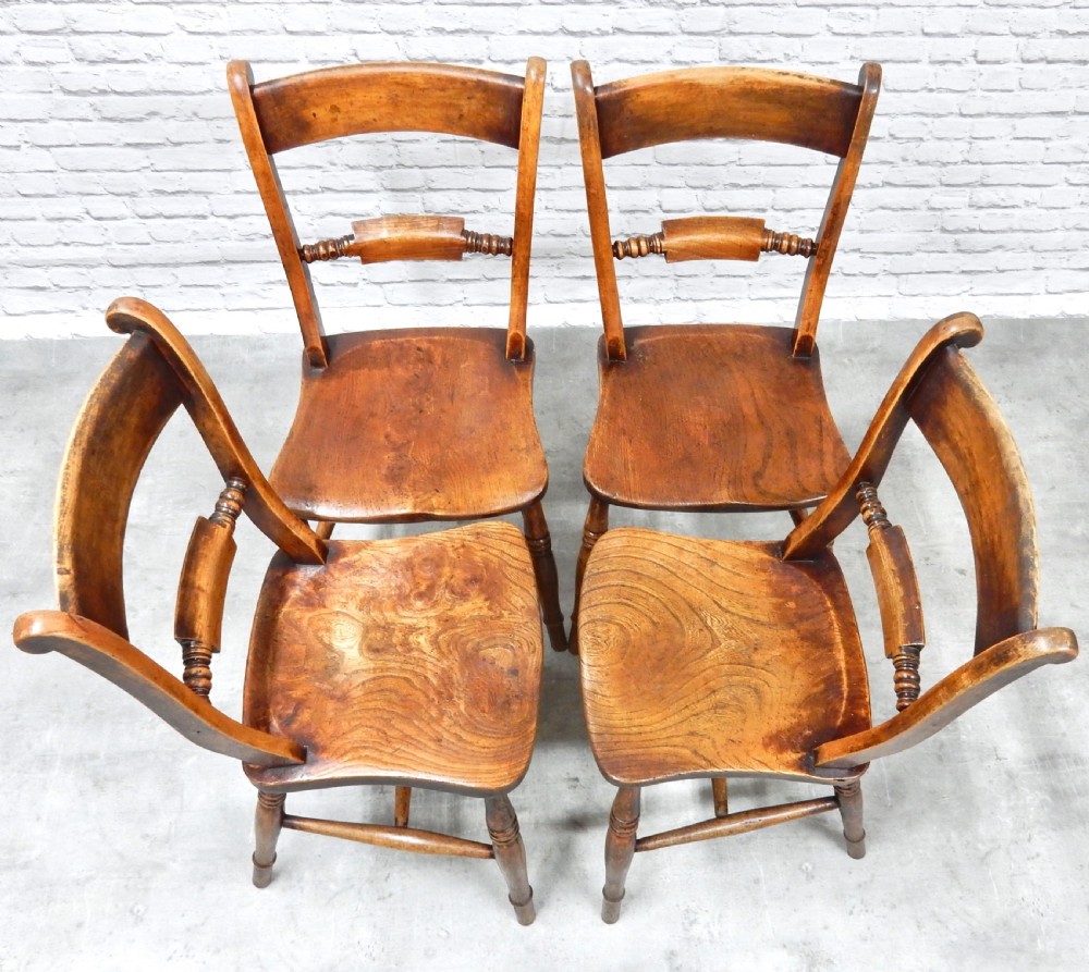 Set 4 Windsor Kitchen Chairs View IV