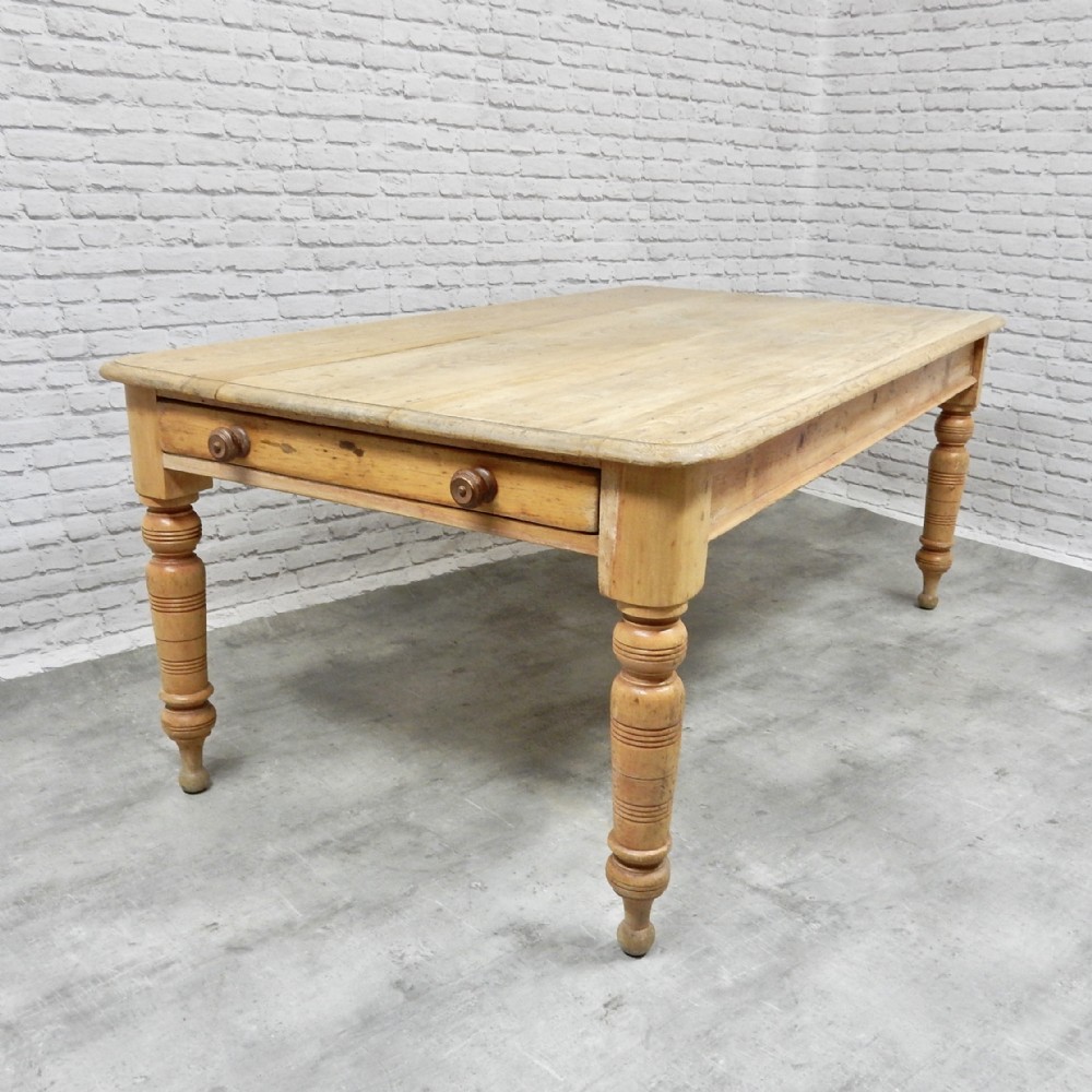 Large Victorian Pine Table