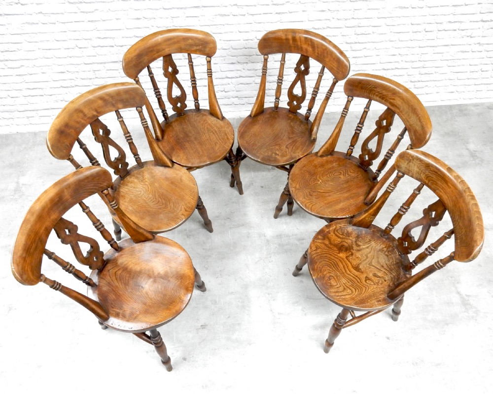Set 6 Windsor Kitchen Chairs View VII