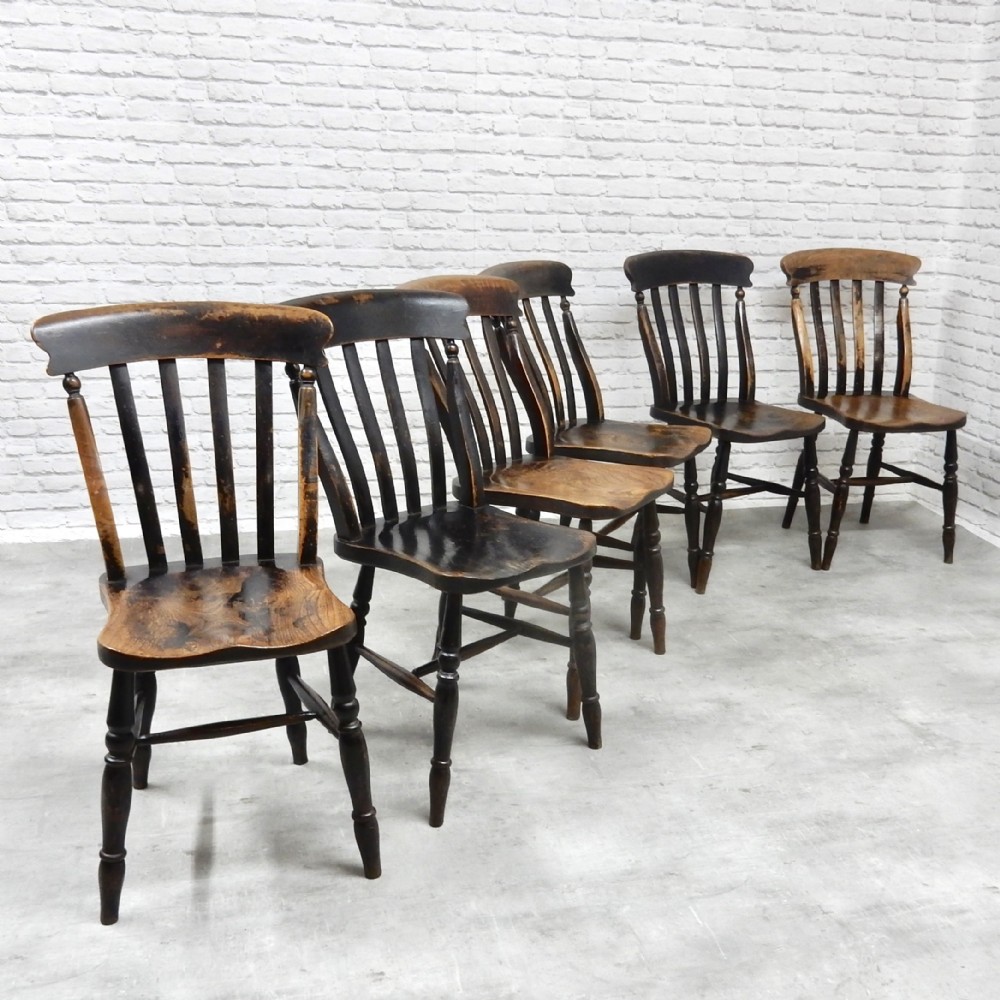 Set 6 Windsor Kitchen Chairs