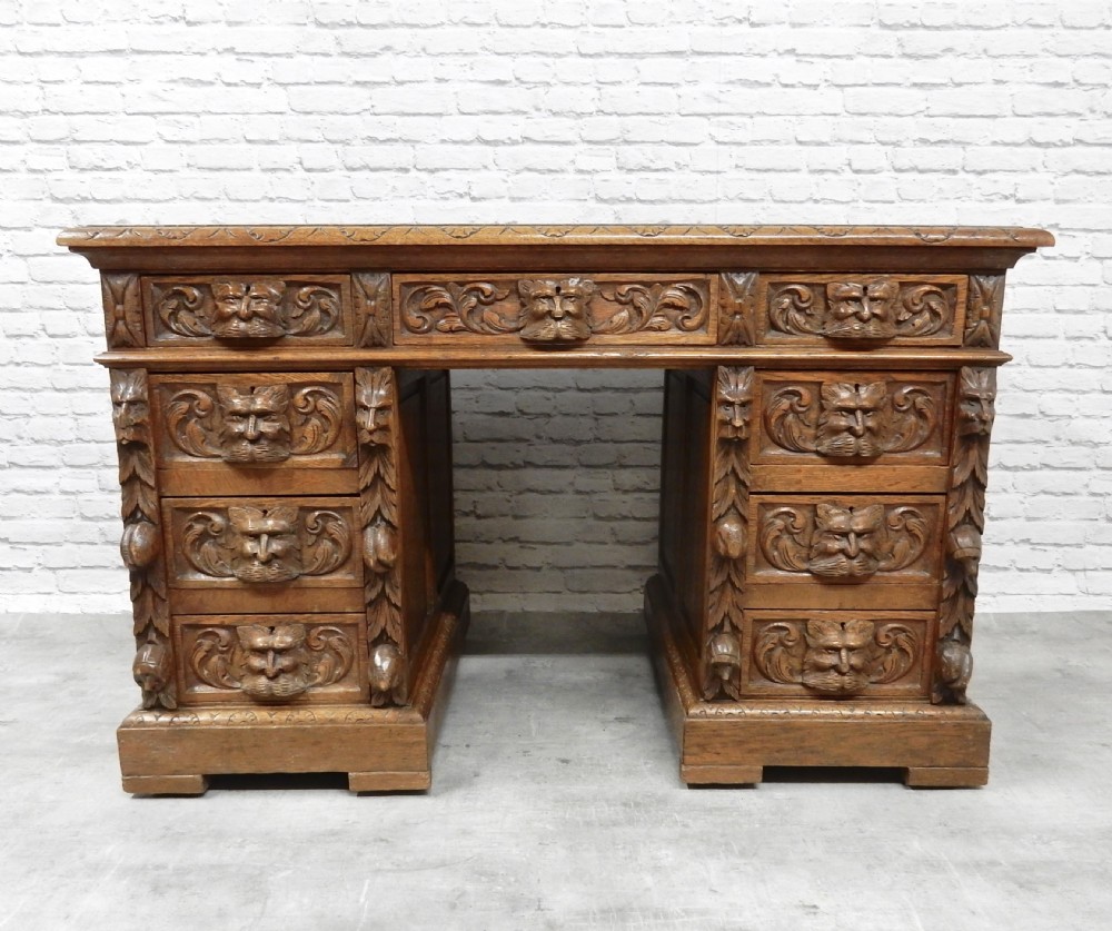 Greenman Oak Desk View II