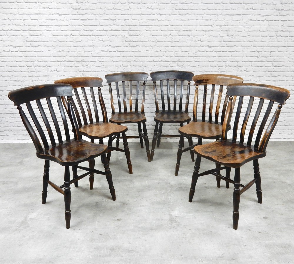 Set 6 Windsor Kitchen Chairs View III