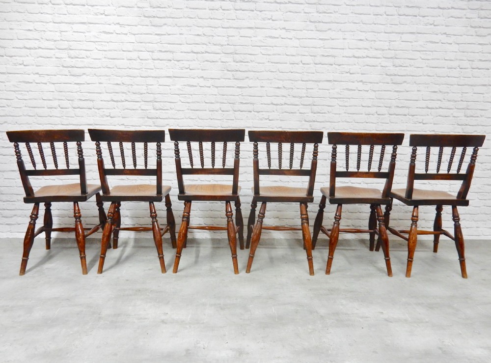 Set 6 Windsor Chairs View VI