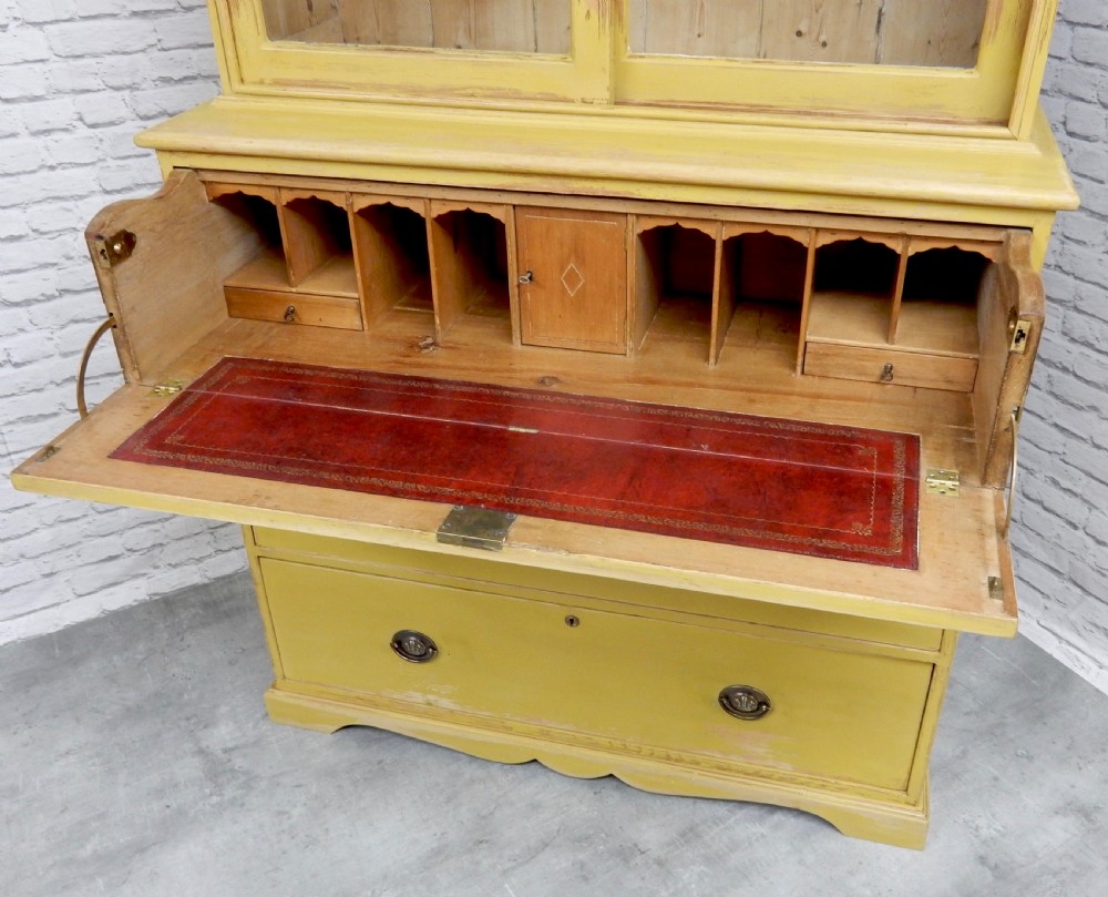Pine Secretaire Bookcase View III