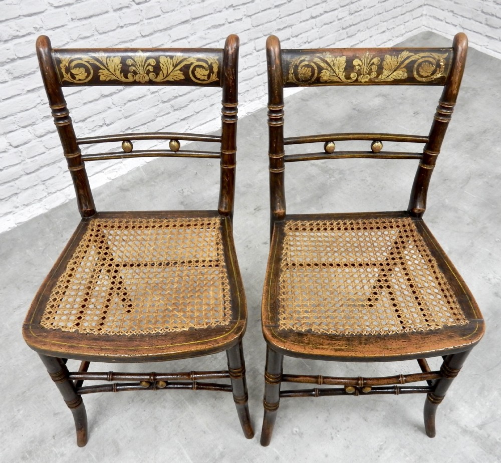 Set 6 Decorated Side Chairs View VIII