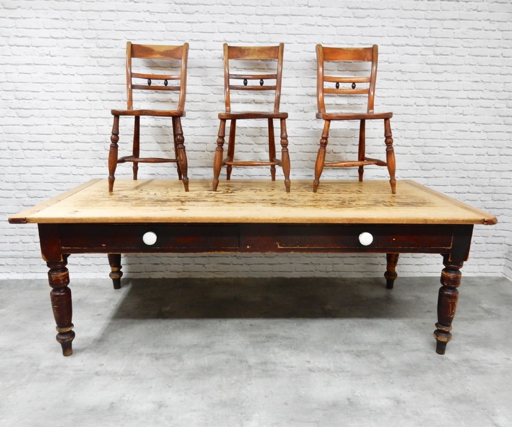 Large Pine Kitchen Table View II