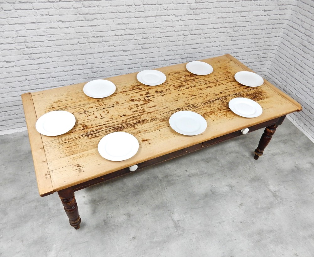 Large Pine Kitchen Table View V