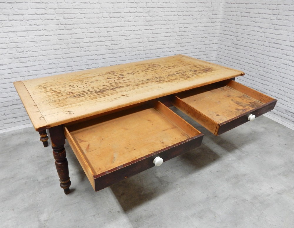 Large Pine Kitchen Table View VI