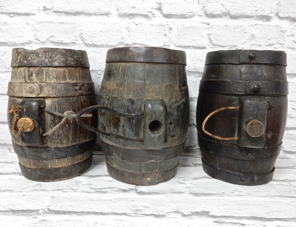 Collection 6 Treen Cider Costrels View V