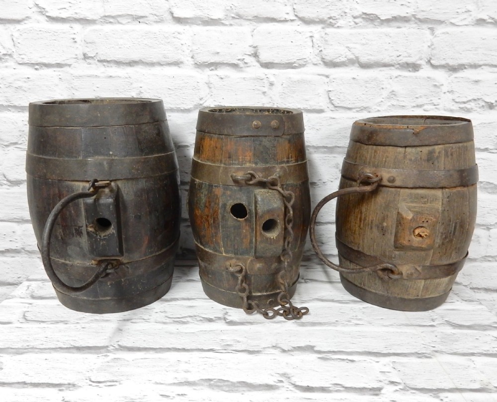 Collection 6 Treen Cider Costrels View V