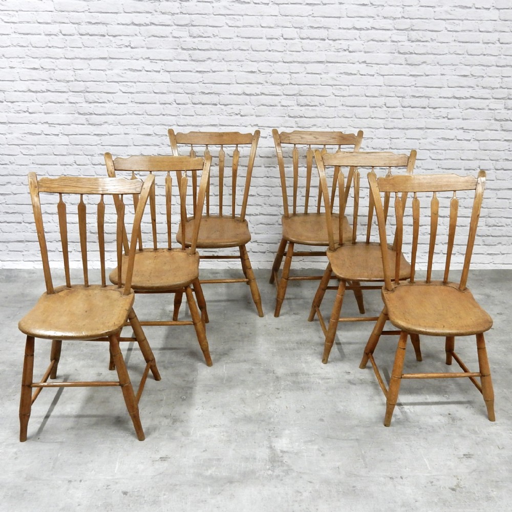 6x American Windsor Kitchen Chairs
