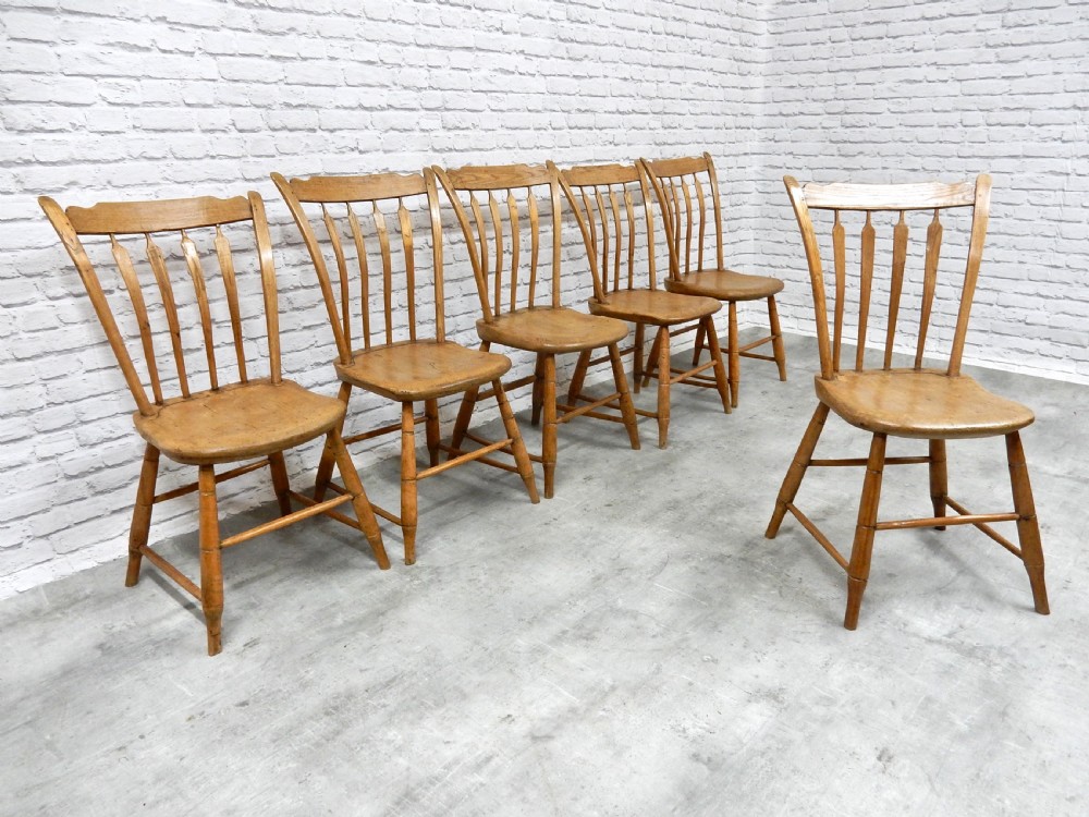 6x American Windsor Kitchen Chairs View III