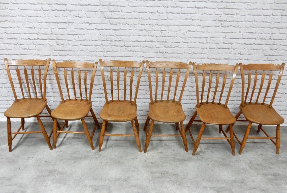 6x American Windsor Kitchen Chairs View VI