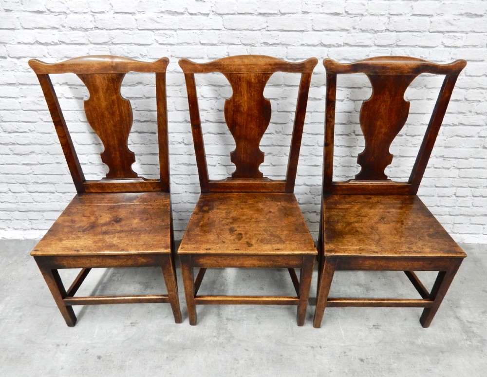 Set of Seven Oak Dining Chairs View VI