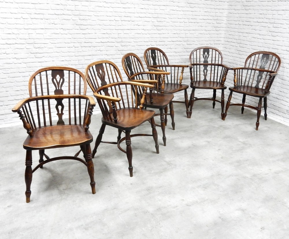 6x Windsor Lowback Armchairs