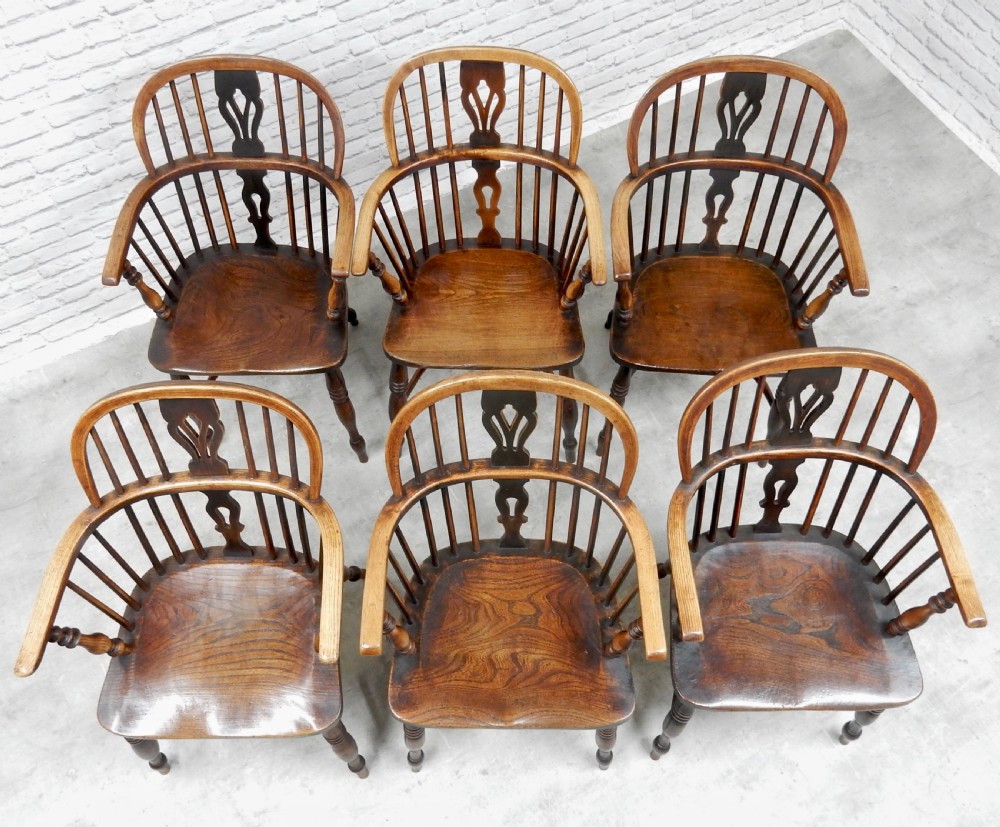 6x Windsor Lowback Armchairs View V